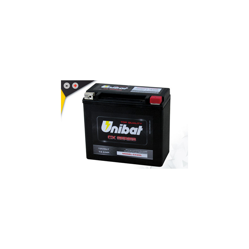 Batterie Unibat CX20L - Super renforcé activé en Usine.
