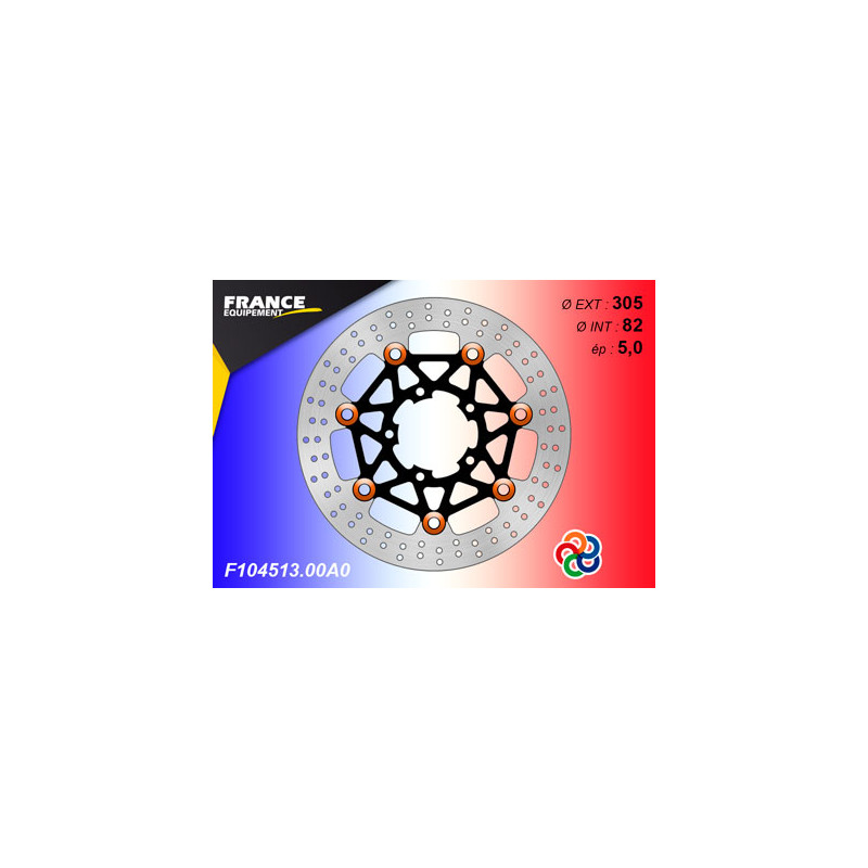 Disque de frein Gamme Essentiel FE.FL104513 / Oeillets Couleurs