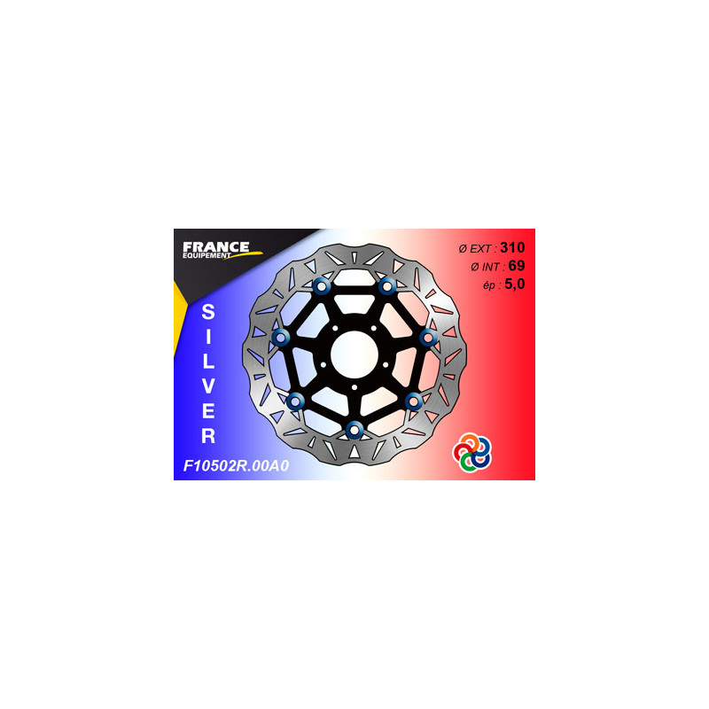 Disque de frein Gamme Silver F10502R.00A0 / Oeillets Couleurs