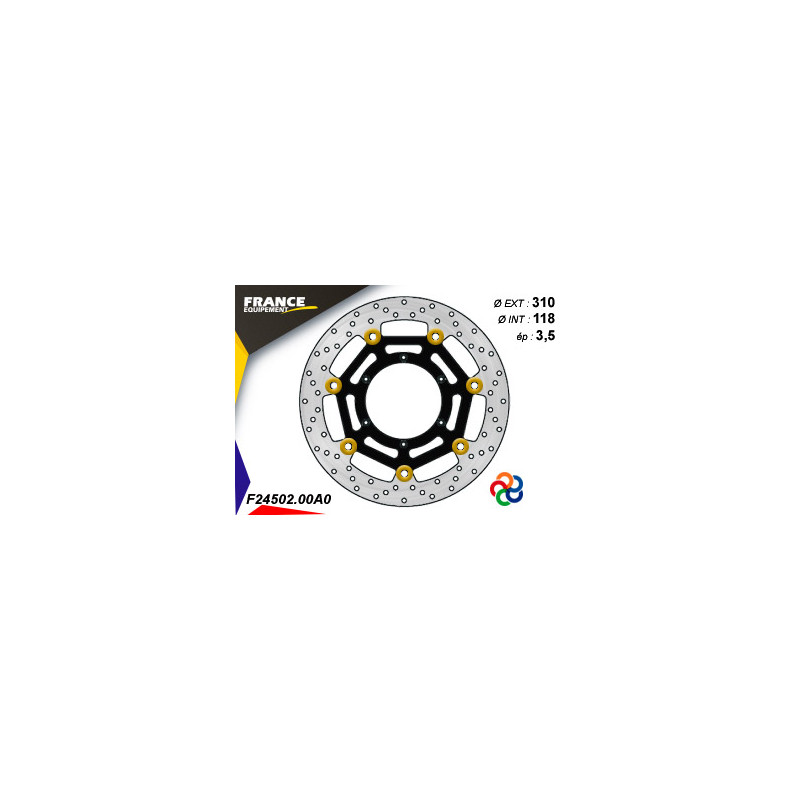 Disque de frein Gamme Essentiel FE.FL24502 / Oeillets Couleurs