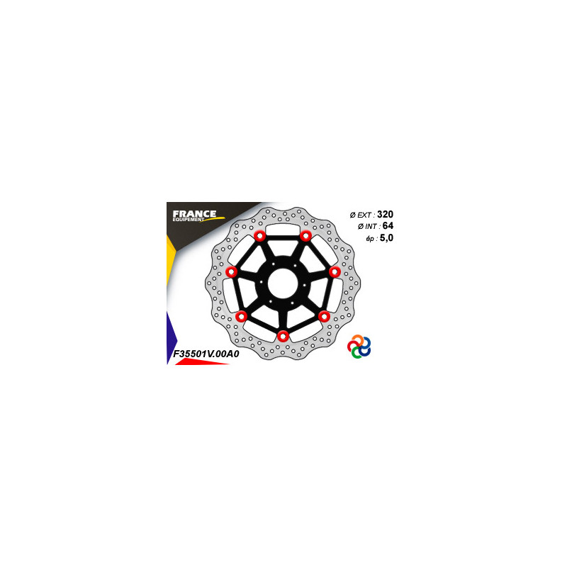 Disque de frein Gamme Essentiel FE.FL35501V / Oeillets Couleurs