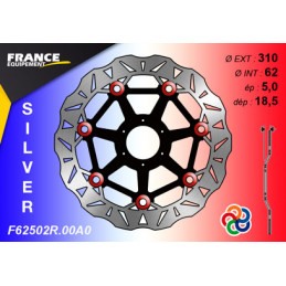 Disque de frein Gamme Silver F62502R.00A0 / Oeillets Couleurs