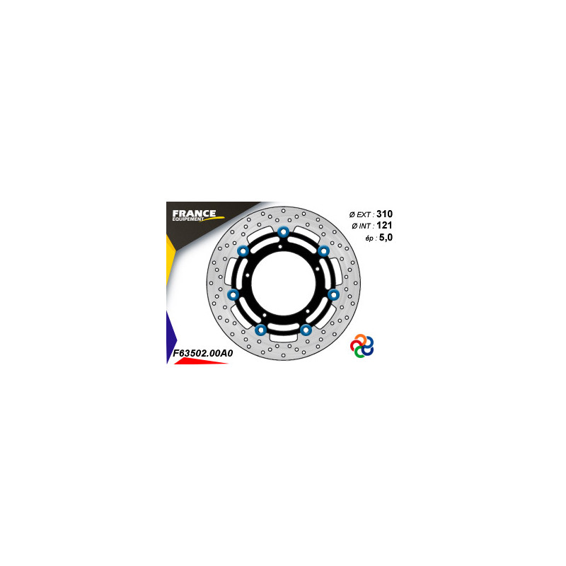 Disque de frein Gamme Essentiel FE.FL63502 / Oeillets Couleurs