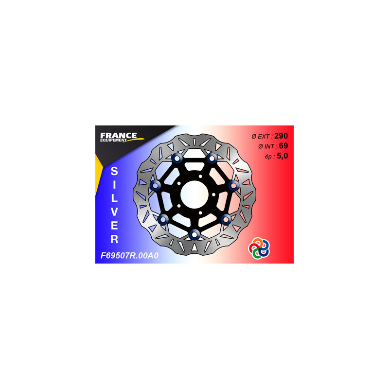 Disque de frein Gamme Silver F69507R.00A0 / Oeillets Couleurs