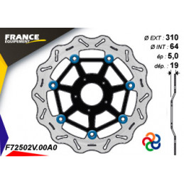 Disque de frein Gamme Essentiel FE.FL72502V / Oeillets Couleurs