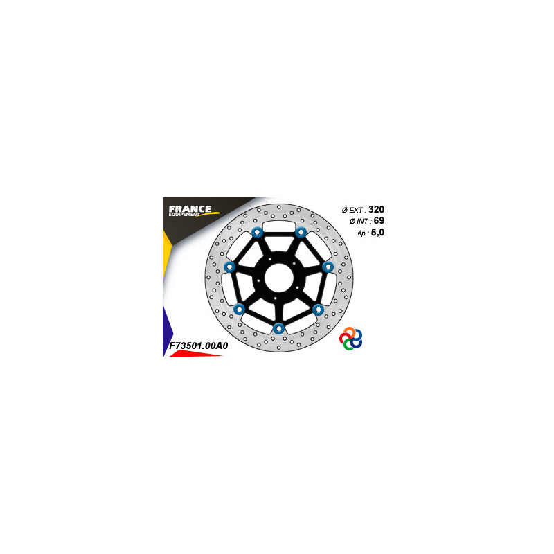 Disque de frein Gamme Essentiel FE.FL73501 / Oeillets Couleurs