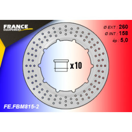 Disque de frein Gamme Essentiel FE.BM815-2 (inclus 10 plots)