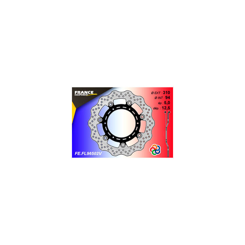 Disque de frein Gamme Essentiel FE.FL96502V Disque de frein Gamme Essentiel FE.FL96502V