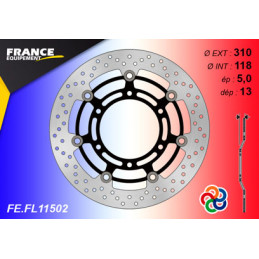 Kit Freinage FRANCE EQUIPEMENT - AP RACING Composé de 2 Disques