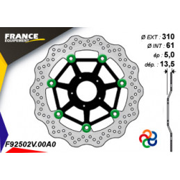 Kit Freinage FRANCE EQUIPEMENT - AP RACING Composé de 2 Disques