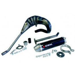 Evolution exhaust pipe with carbon silencer  ATHENA