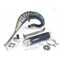 Racing exhaust pipe with carbon silencer  ATHENA