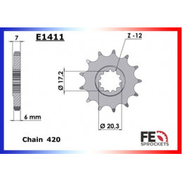 50.RR'96/98-50.SM'98 12X48 FE420R * Adaptation en 420. Cour.déportée