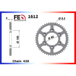 50.RR/SM '99/01 12X48 FE420R *  Couronne plate trous fraisés