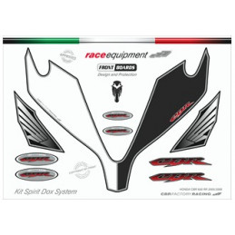 Kit graphique de protection frontale   CBR FACTORY RACING