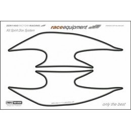 Kit graphique de protection frontale   ZZR 1400 FACTORY RACING