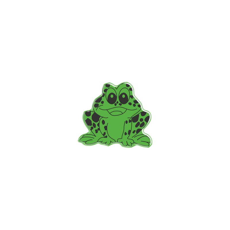 Autocollant en 3D "GRENOUILLE" Vert.