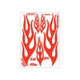 Kits Autocollants "SPIRIT DECORATION" forme FLAMME Rouge.