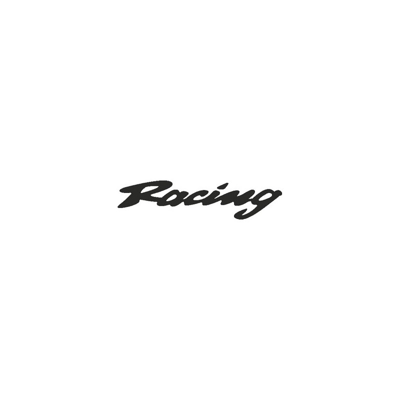 Label déco moto "RACING". 2 pièces.