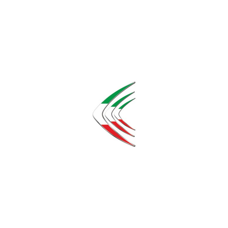 Label en 3D "DRAPEAU DE L'ITALIE"