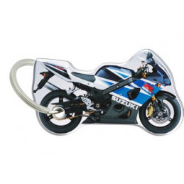 Porte-cléfs en Résine "SUZUKI GSXR 1000" Format : 40x40mm