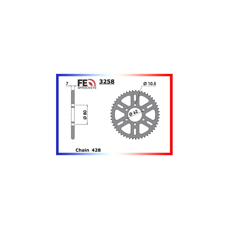 COUR AC DT125MX 50 428