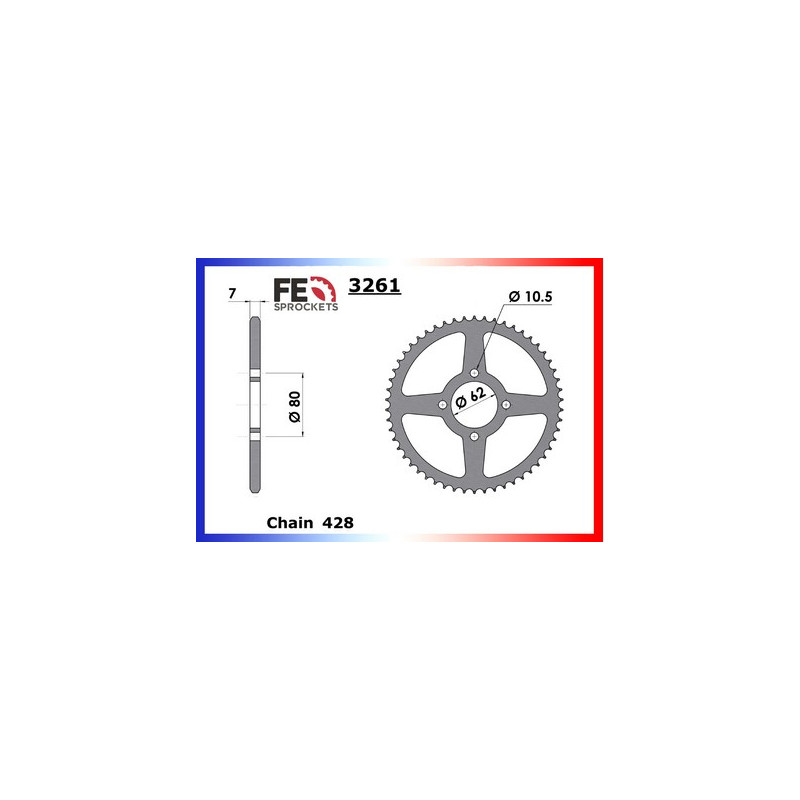 C/A XT.125.TENERE'88/89 51 428