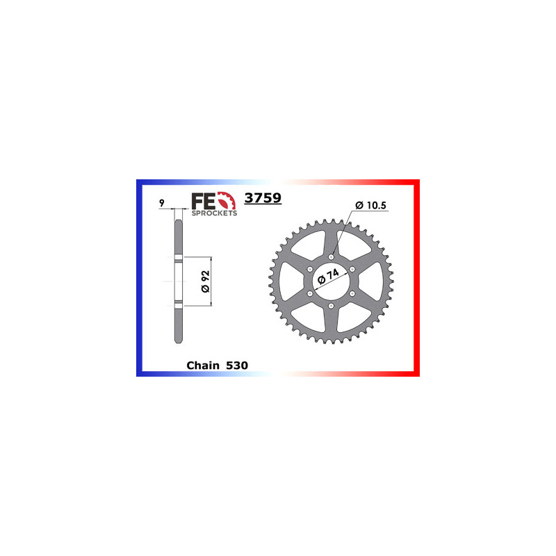 COUR AC XJ400/XJ550 44 530