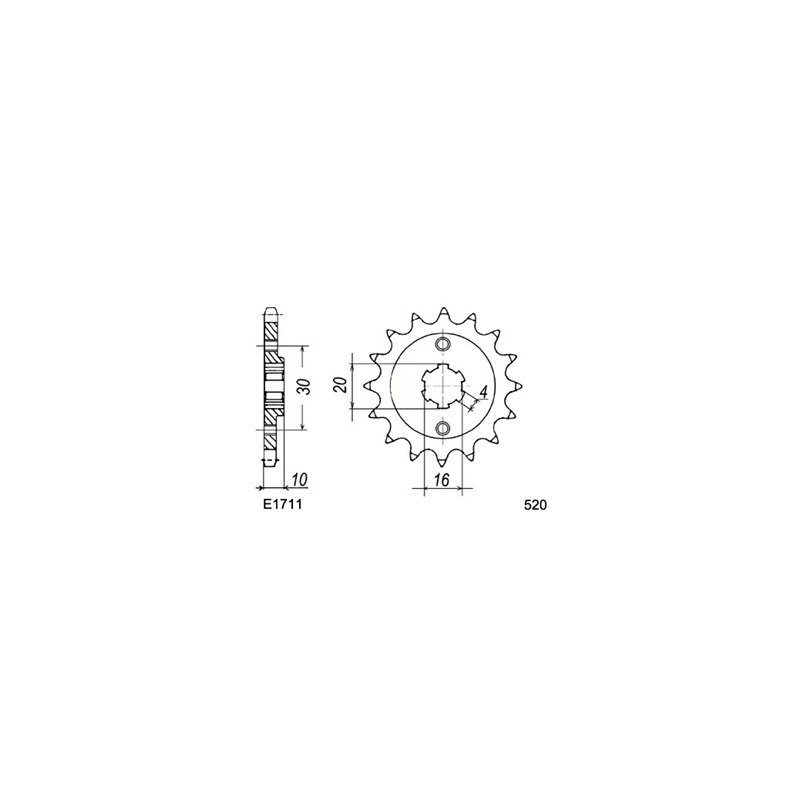 PIG 125.ALETTA ORO'85/87 12 520