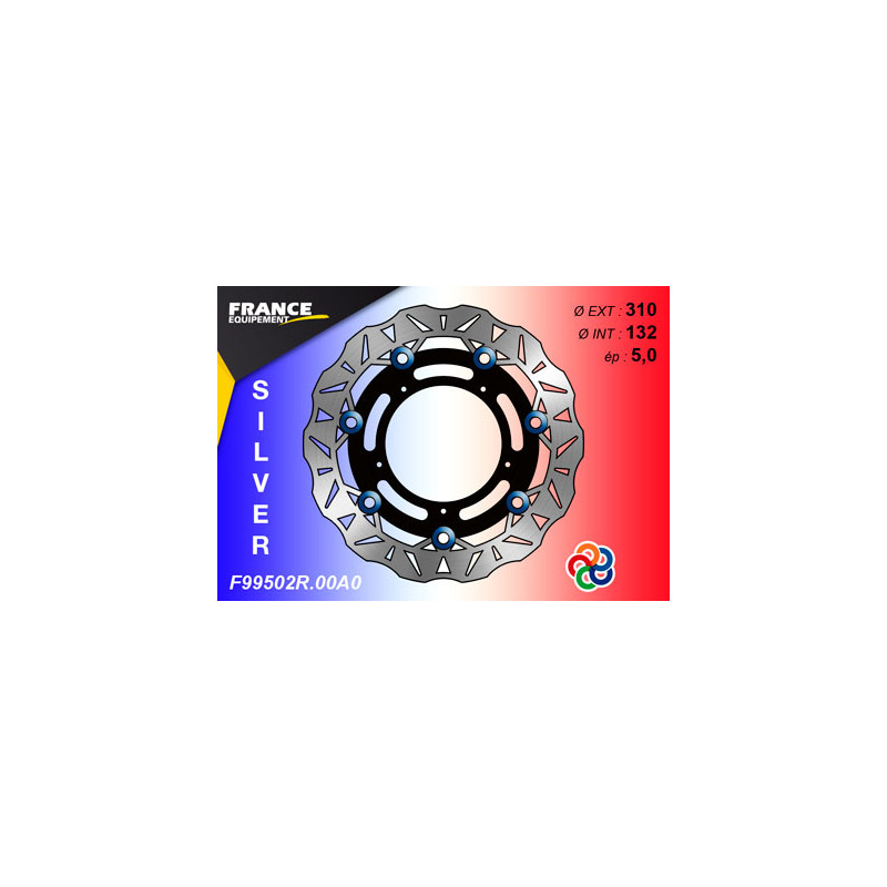 Disque de frein Gamme Silver F99502R.00A0 / Oeillets Couleurs