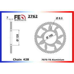 HM.50 Baja Enduro '04/07 14X62 RK428FEX HM.50.BAJA DERAPAGE '07