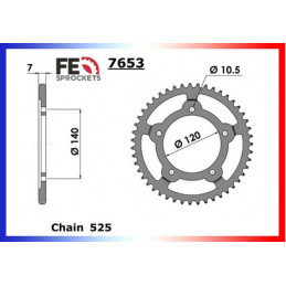 865.THRUXTON '07/14 18X43 RK525FEX *